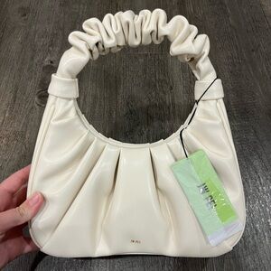 New With Tags JW Pei Ivory Ruched Gabbi Bag